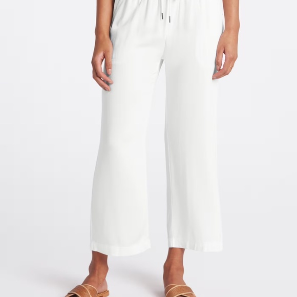 Woven crop wide leg pant - Picture 3 of 6